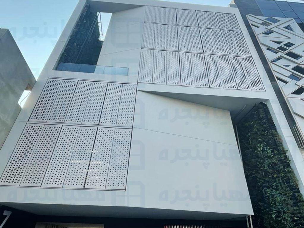 Implementation of aluminum door and window and louvre project in Tehran-Parkway