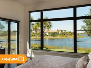 پنجره دوجداره ثابت یا فیکس 2 قیمت پنجره ثابت upvc